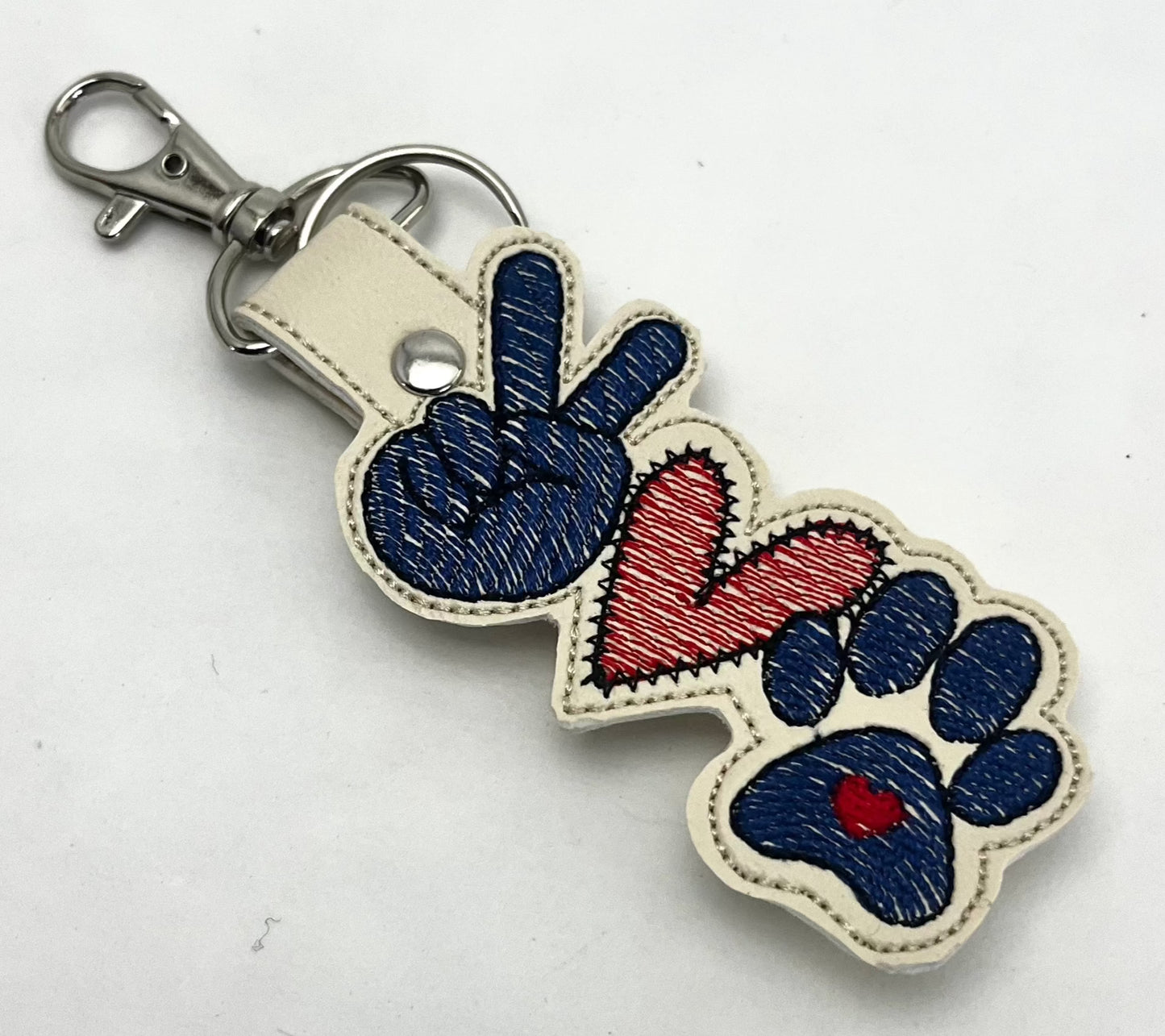 Embroidered Key Decor