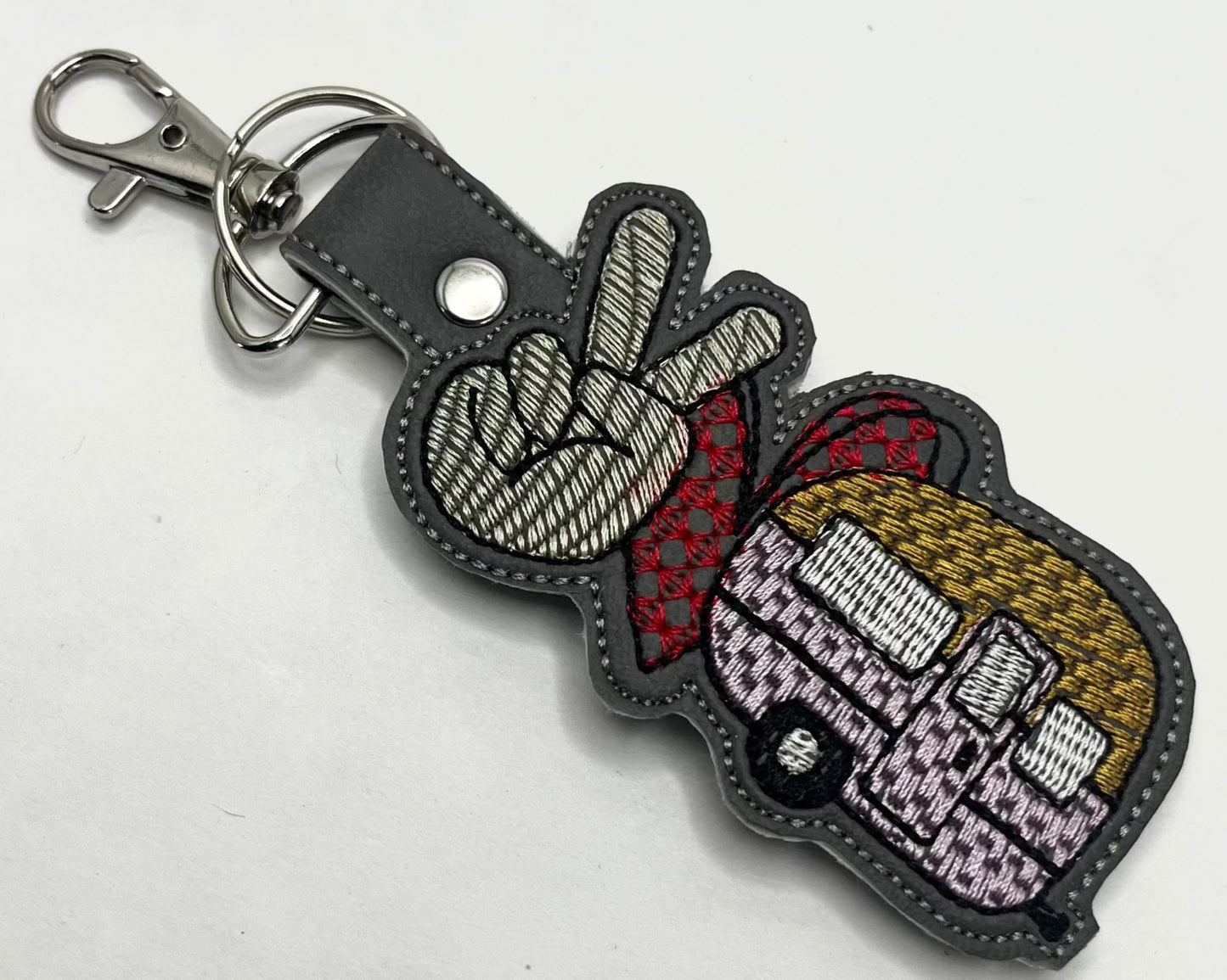 Embroidered Key Decor