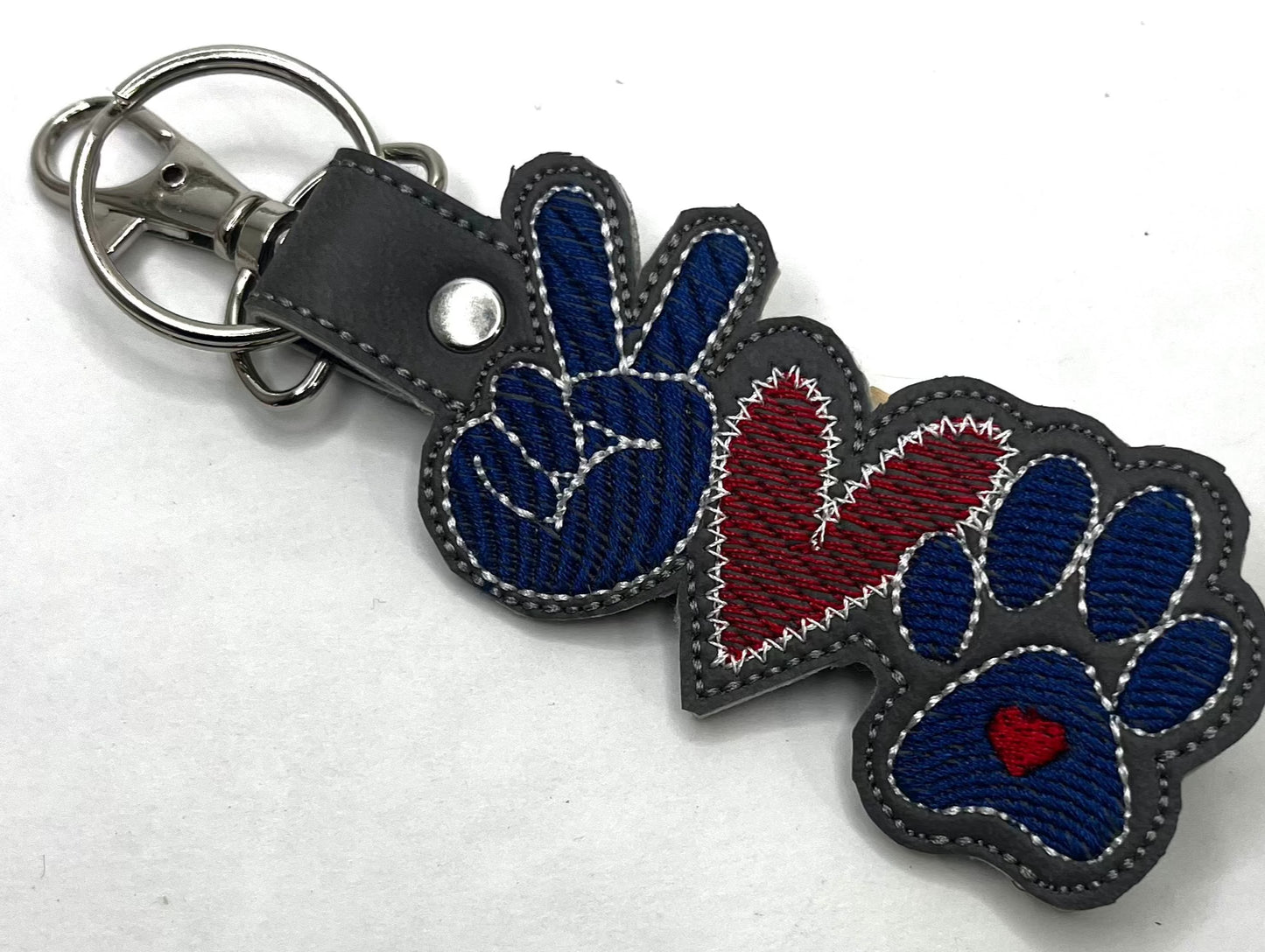 Embroidered Key Decor