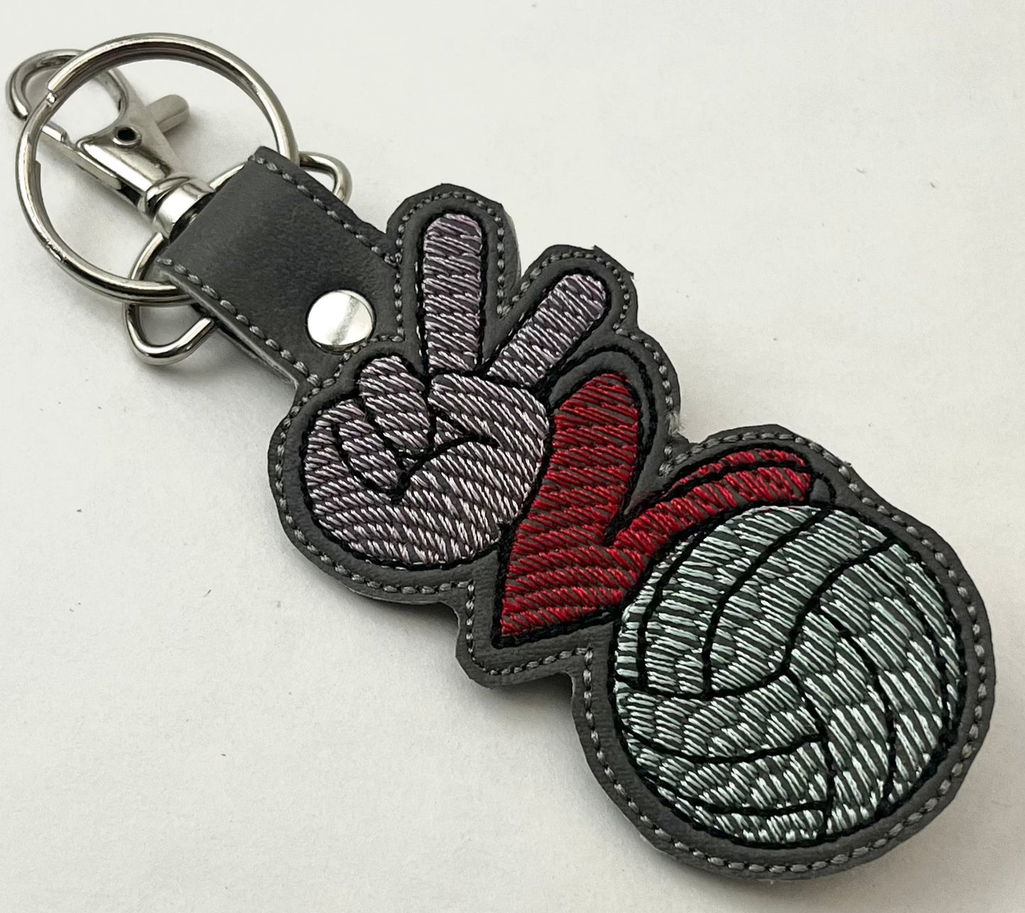 Embroidered Key Decor