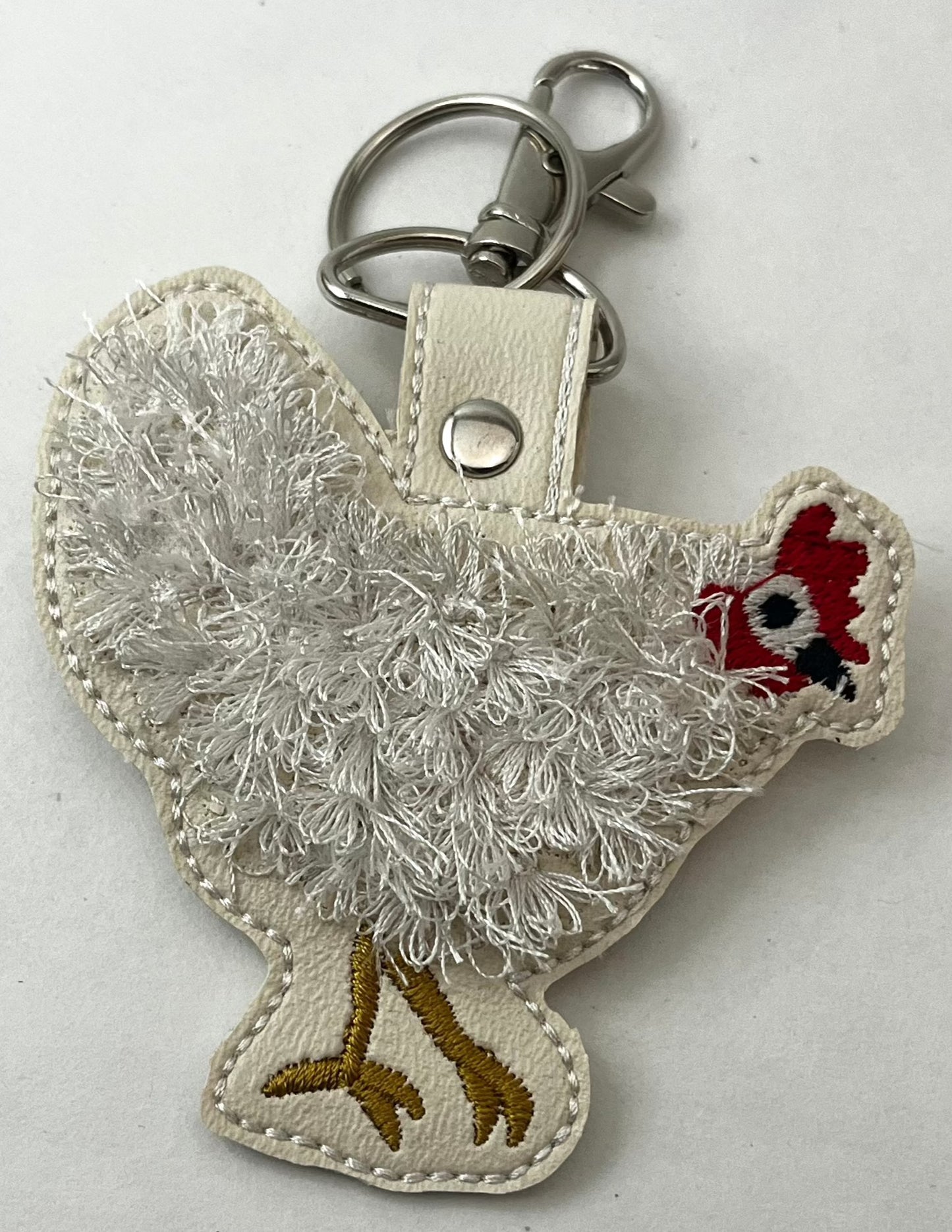 Embroidered Key Decor