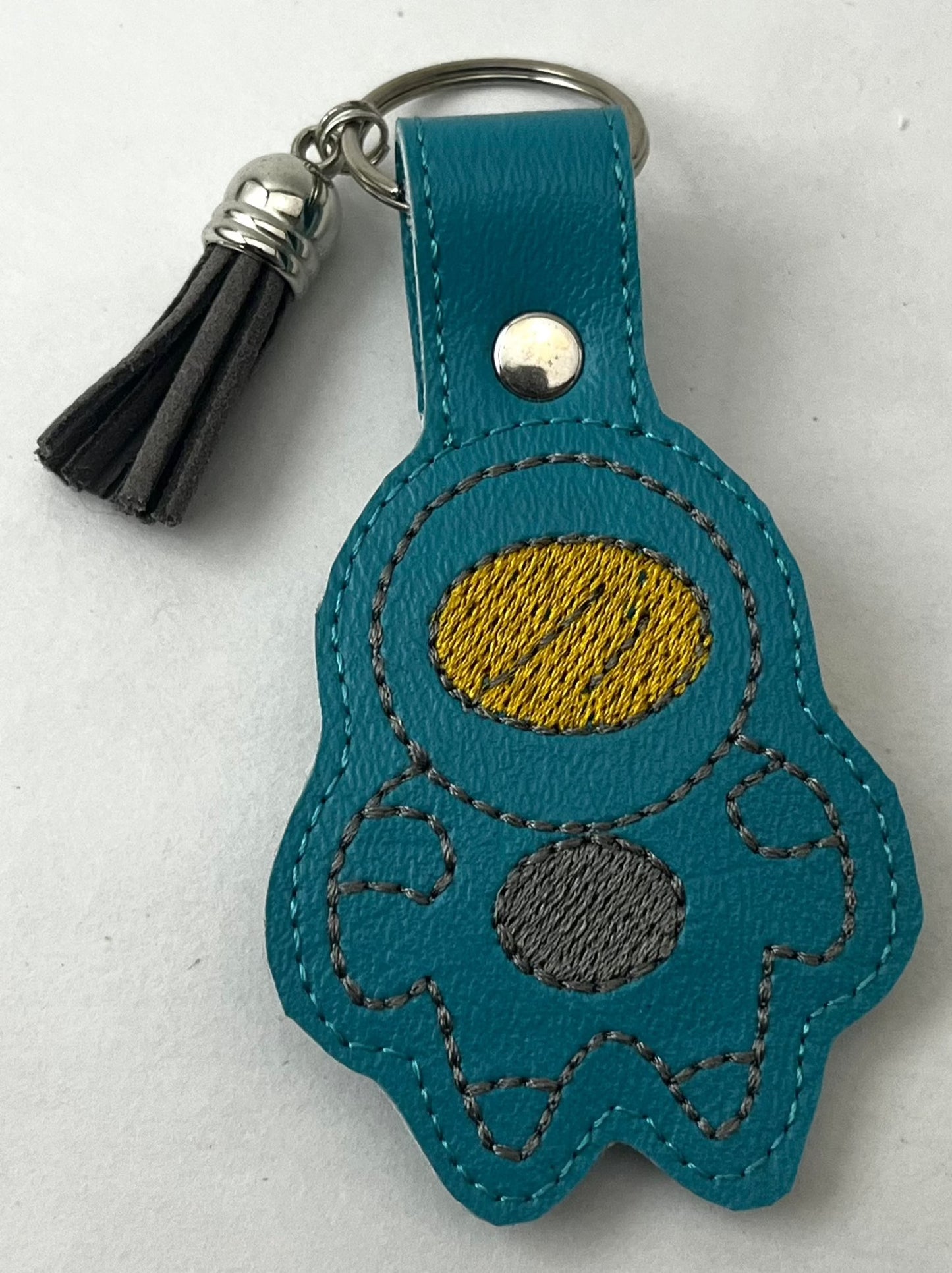 Embroidered Key Decor