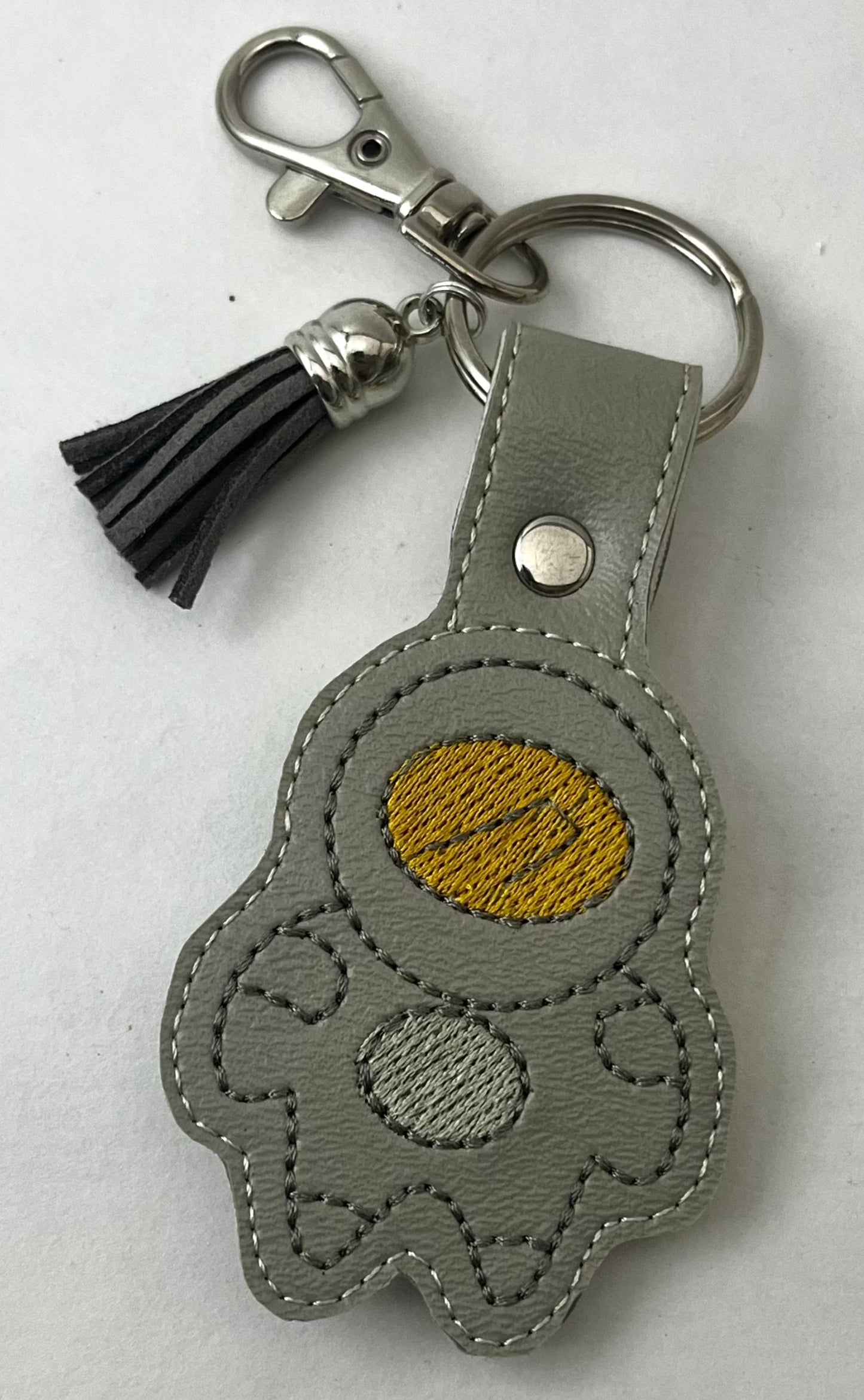 Embroidered Key Decor