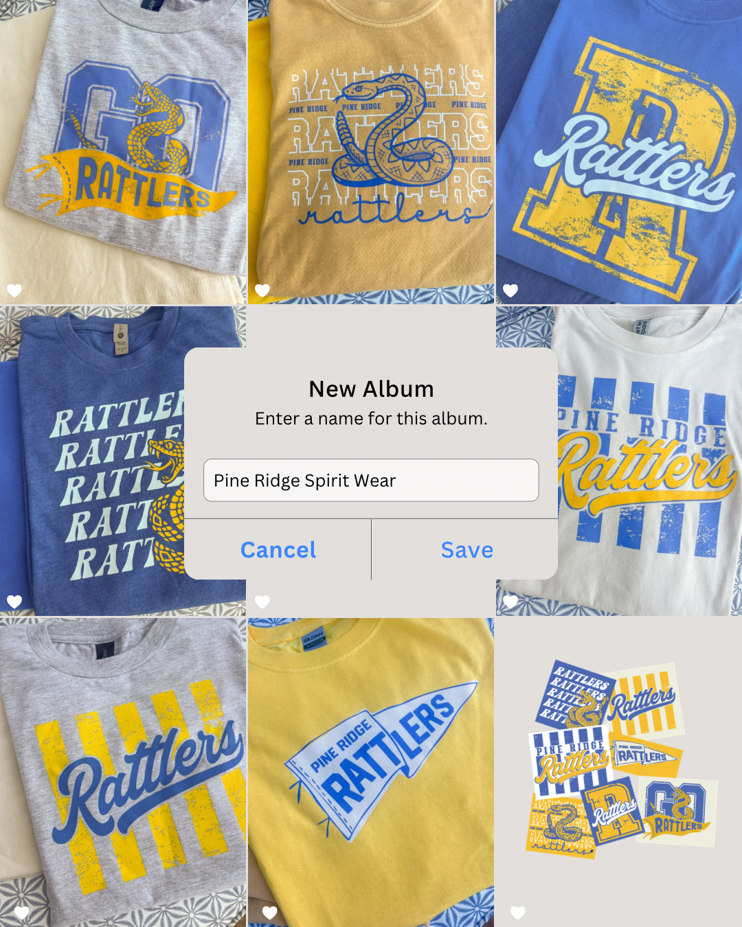 Pine Ridge Rattlers Spirit Wear