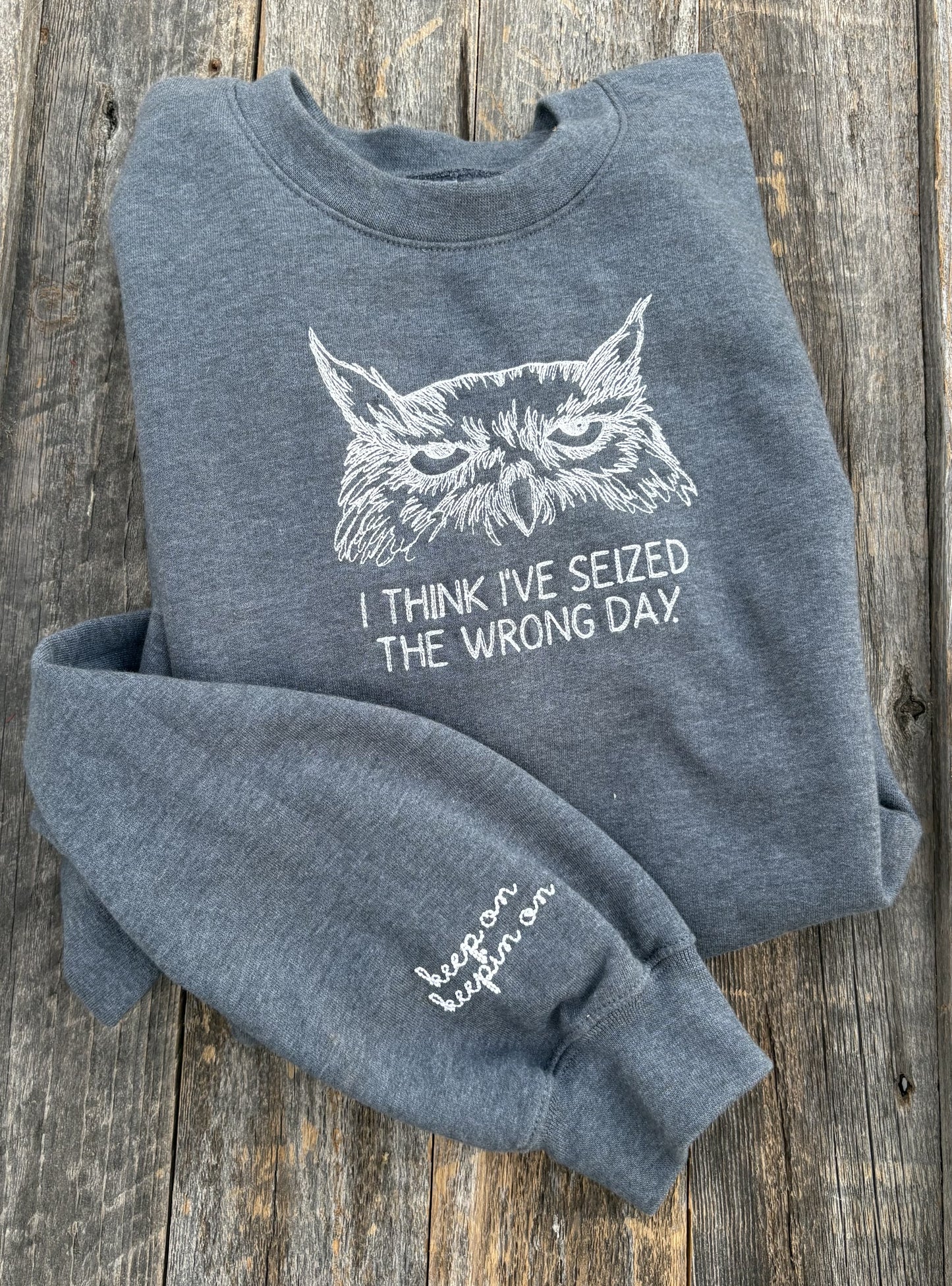 Embroidered crew necks