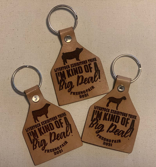 Leather Engraved Key chain